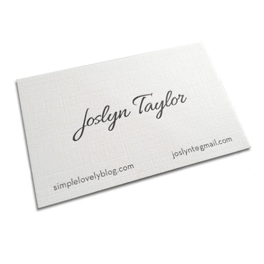 Linen Business Cards